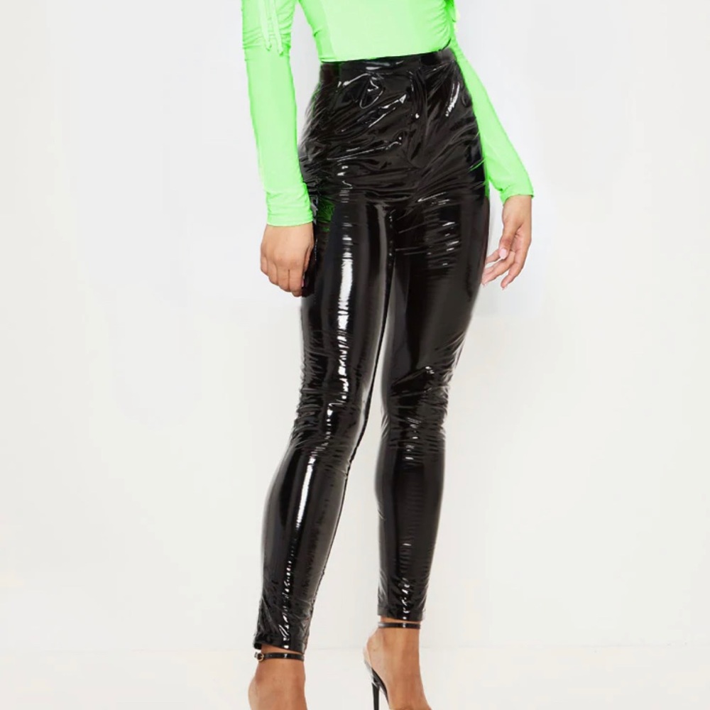 Pretty Little Thing Tall Vinyl Slim Leg Pants